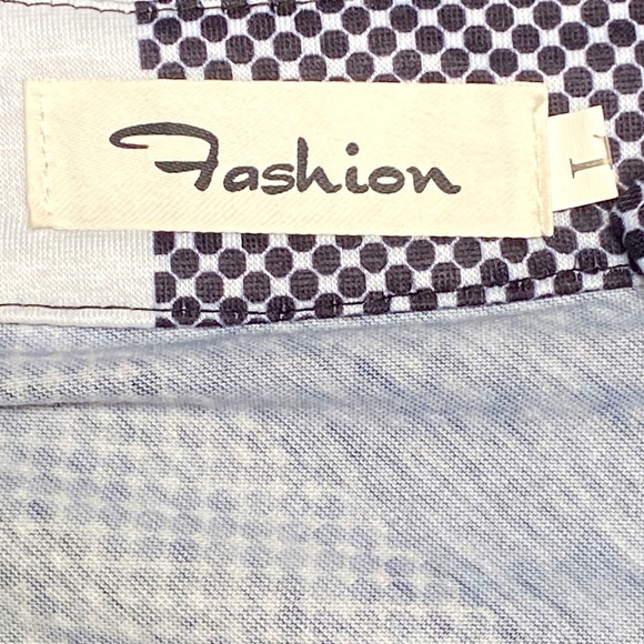 Fashion Plaid Split V-Neck Roll-Tab Tunic Size L - Picture 6 of 9